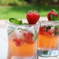 Mango and Strawberry mojito