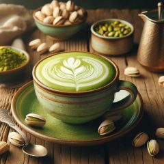 Pistachio latte